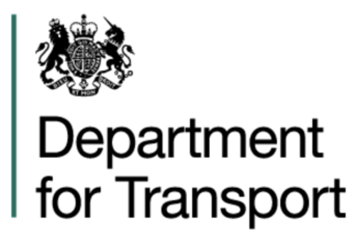 Department for Transport logo.